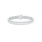 Emerald Curve Diamond Tennis Bracelet 18 KT / White Gold