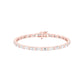 Queen's Code Diamond Tennis Bracelet 18 KT / Rose Gold