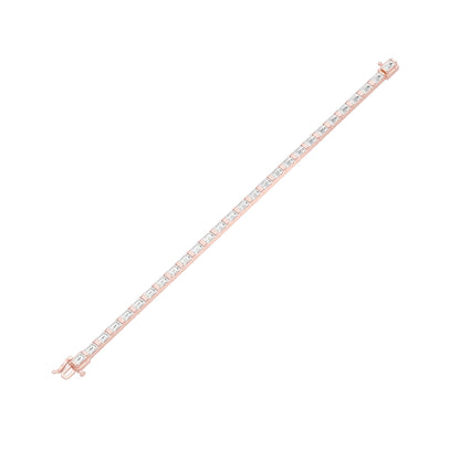 Queen's Code Diamond Tennis Bracelet 18 KT / Rose Gold