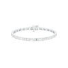 Queen's Code Diamond Tennis Bracelet 18 KT / White Gold