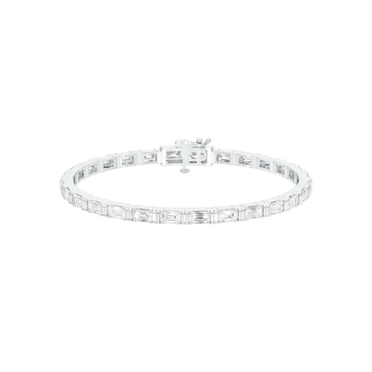 Queen's Code Diamond Tennis Bracelet 18 KT / White Gold