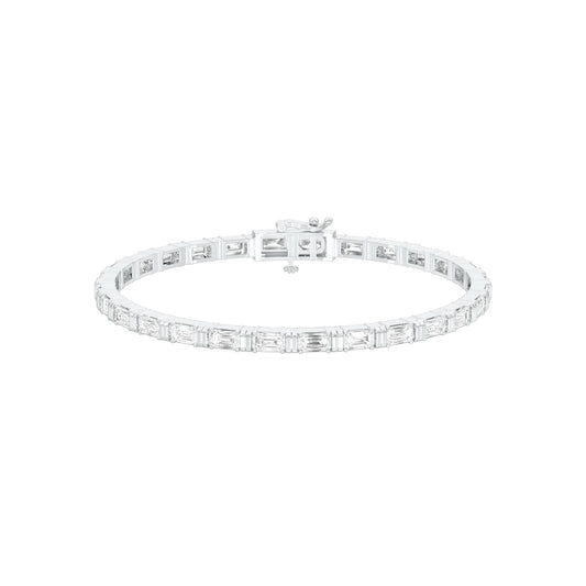 Queen's Code Diamond Tennis Bracelet 18 KT / White Gold