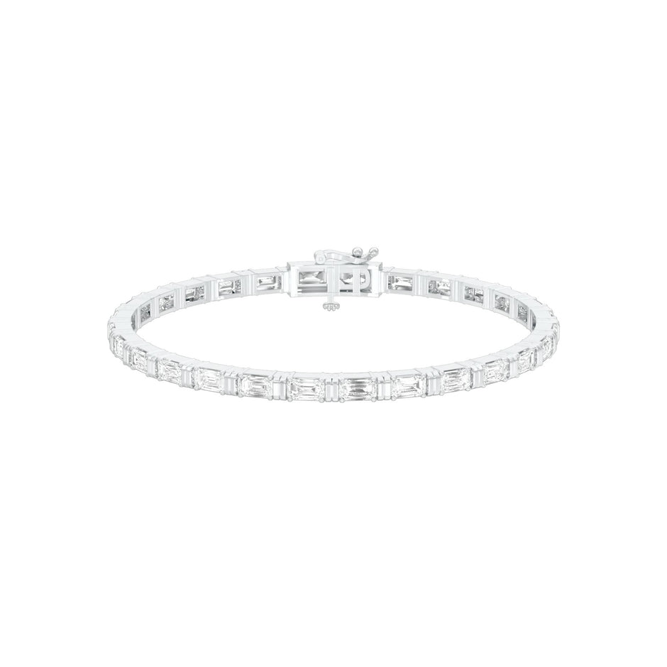 Queen's Code Diamond Tennis Bracelet 18 KT / White Gold