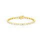Queen's Code Diamond Tennis Bracelet 18 KT / Yellow Gold