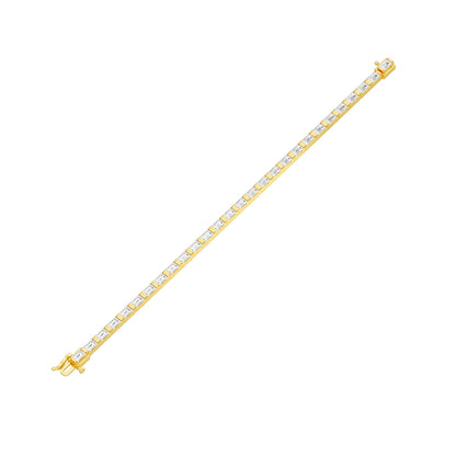 Queen's Code Diamond Tennis Bracelet 18 KT / Yellow Gold