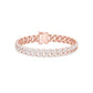 Star Embellished Diamond Tennis Bracelet 18 KT / Rose Gold