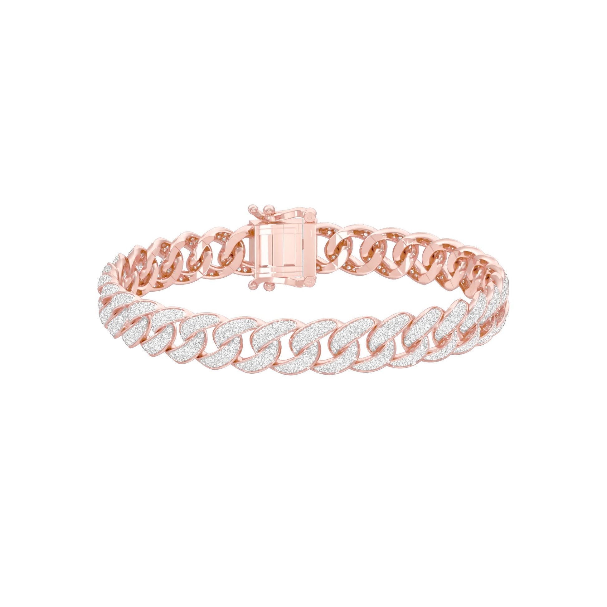 Star Embellished Diamond Tennis Bracelet 18 KT / Rose Gold