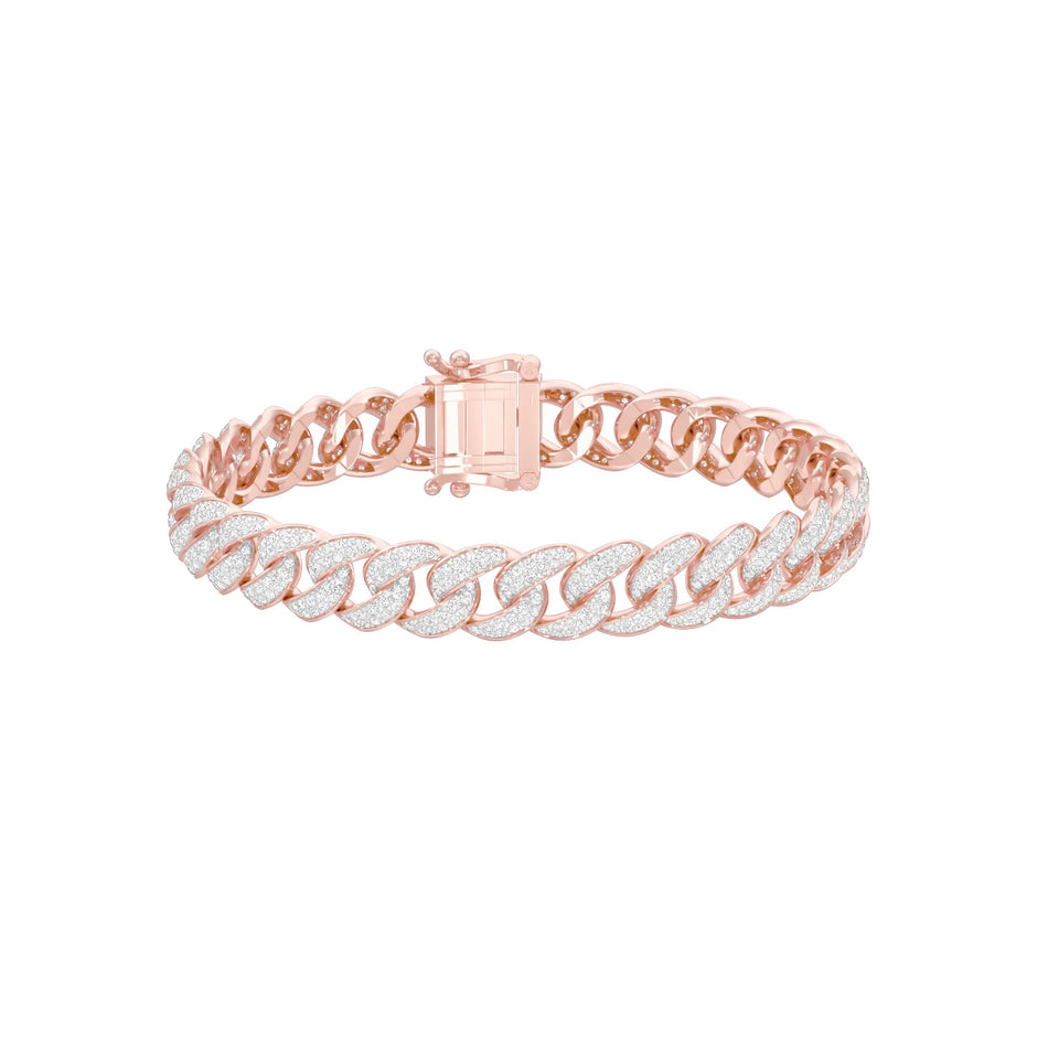 Star Embellished Diamond Tennis Bracelet 18 KT / Rose Gold