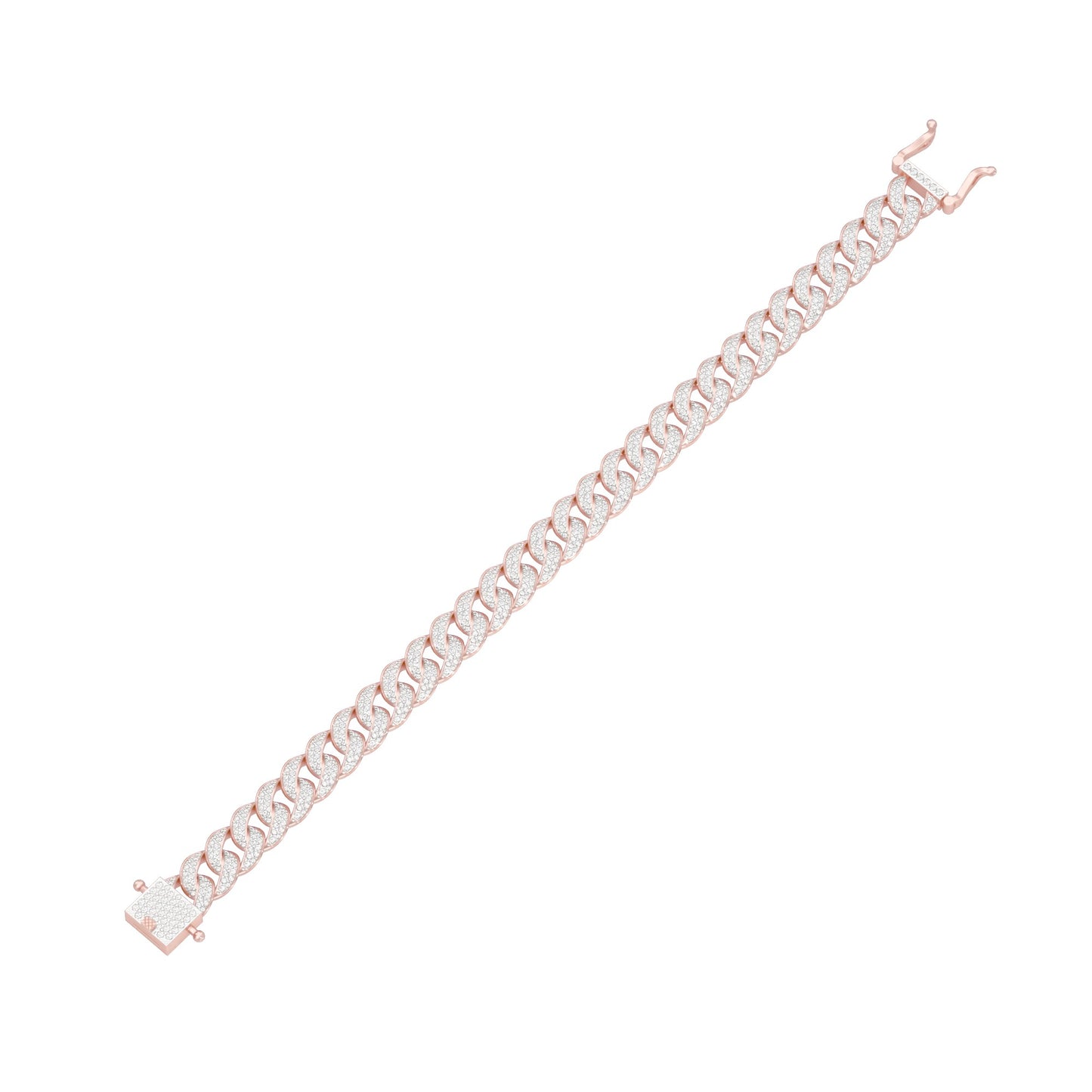 Star Embellished Diamond Tennis Bracelet 18 KT / Rose Gold