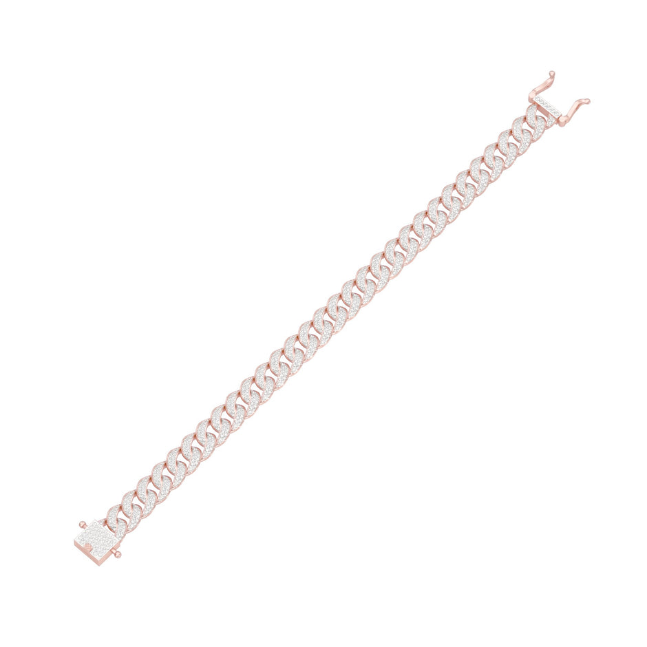 Star Embellished Diamond Tennis Bracelet 18 KT / Rose Gold