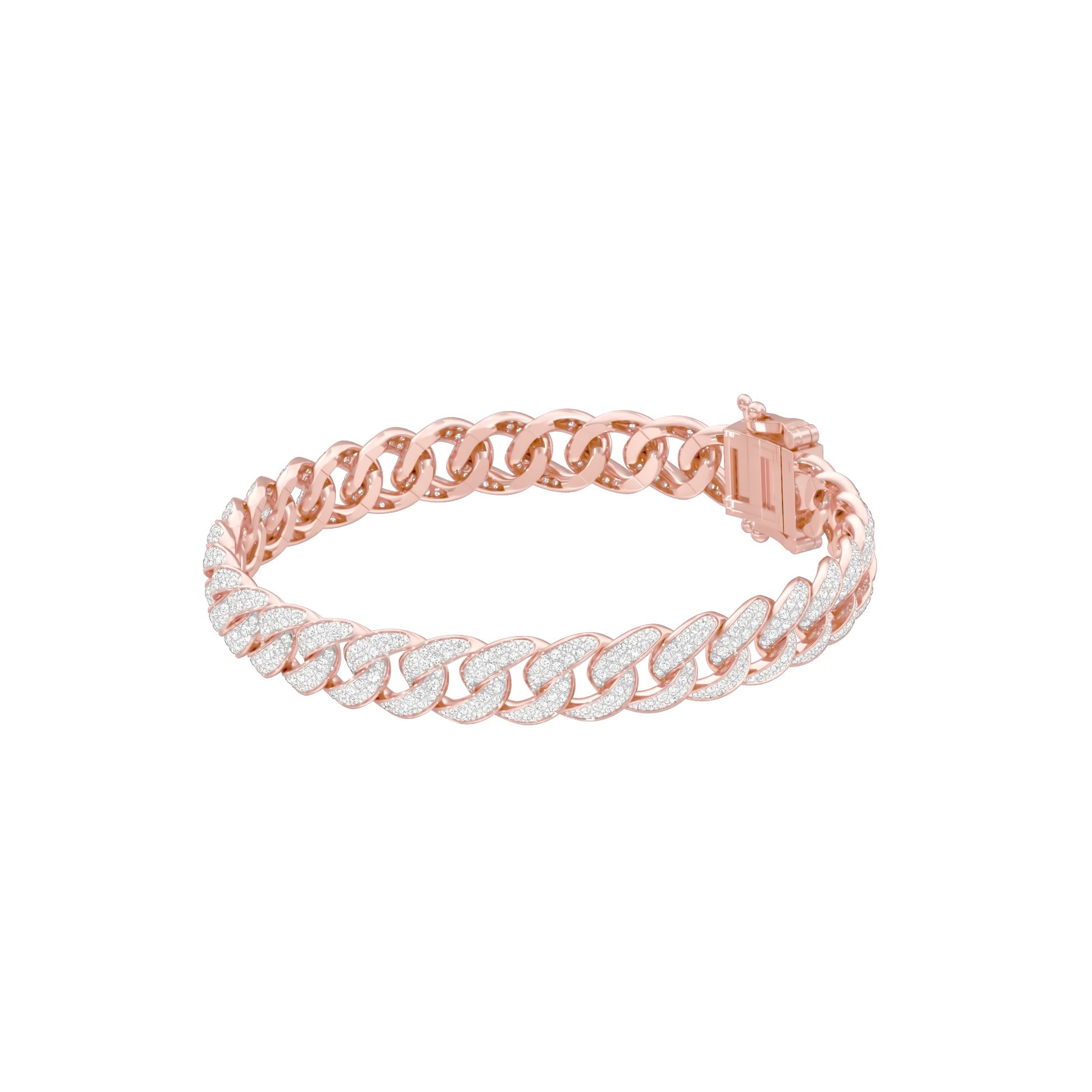 Star Embellished Diamond Tennis Bracelet 18 KT / Rose Gold