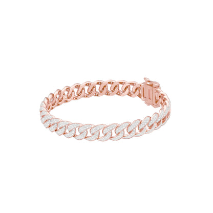 Star Embellished Diamond Tennis Bracelet 18 KT / Rose Gold