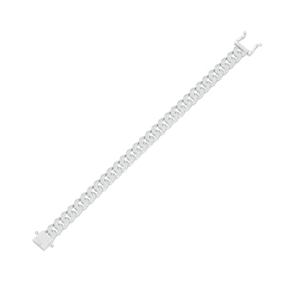 Star Embellished Diamond Tennis Bracelet 18 KT / White Gold
