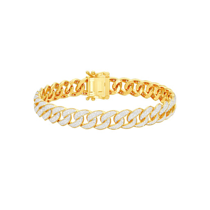 Star Embellished Diamond Tennis Bracelet 18 KT / Yellow Gold