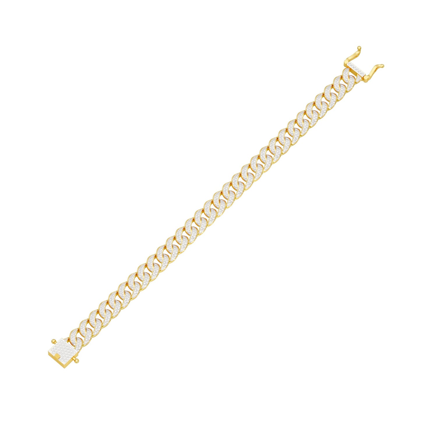 Star Embellished Diamond Tennis Bracelet 18 KT / Yellow Gold
