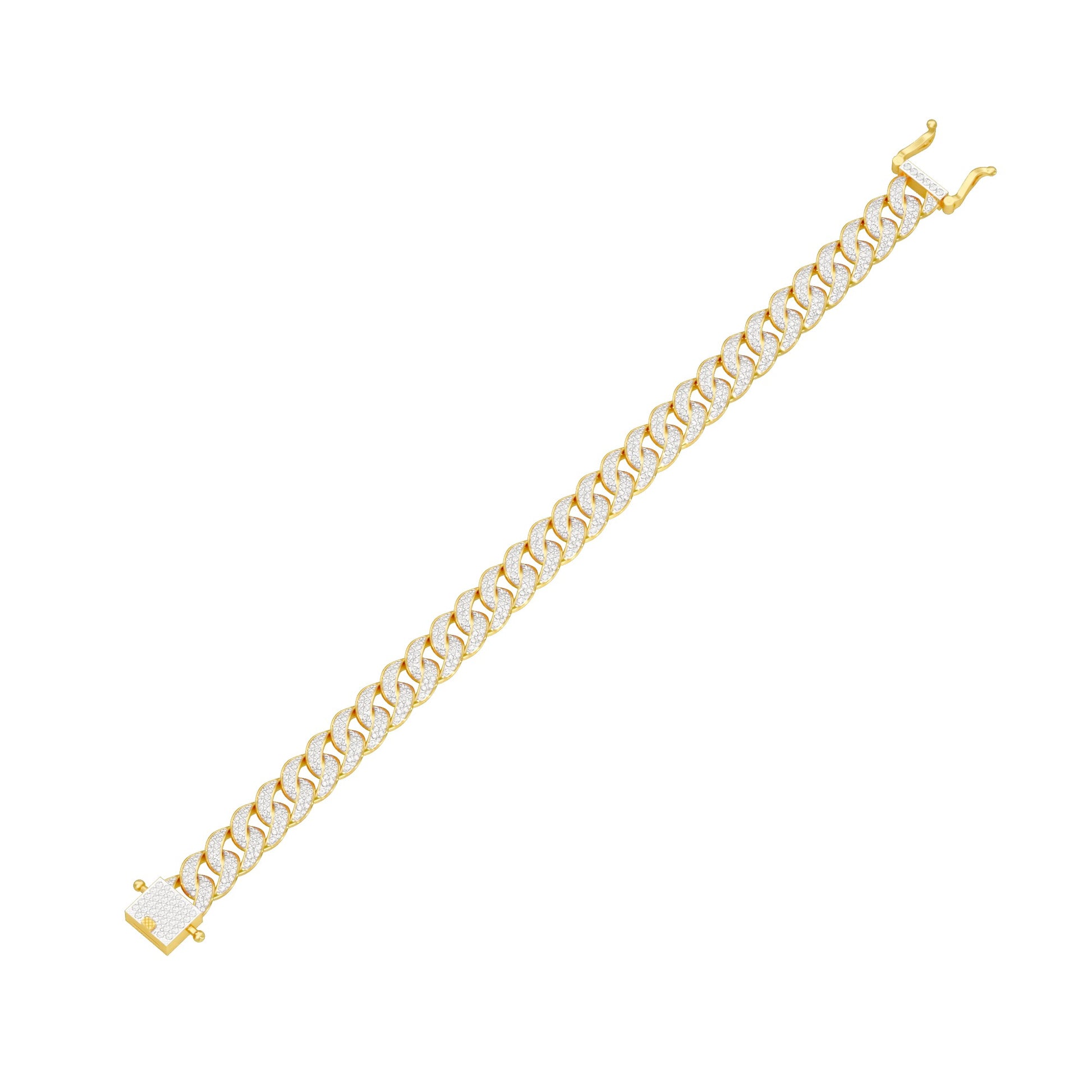 Star Embellished Diamond Tennis Bracelet 18 KT / Yellow Gold