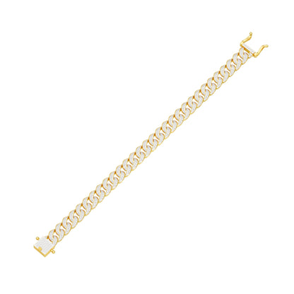 Star Embellished Diamond Tennis Bracelet 18 KT / Yellow Gold