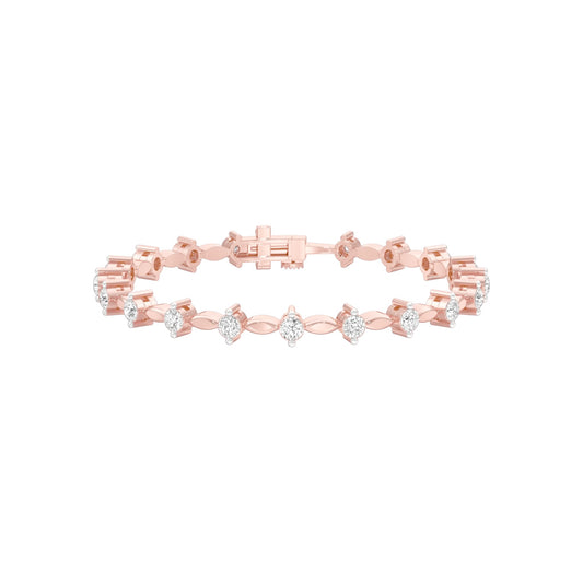 Vow & Veil Diamond Tennis Bracelet 18 KT / Rose Gold