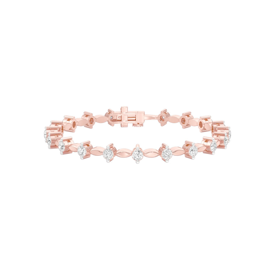 Vow & Veil Diamond Tennis Bracelet 18 KT / Rose Gold