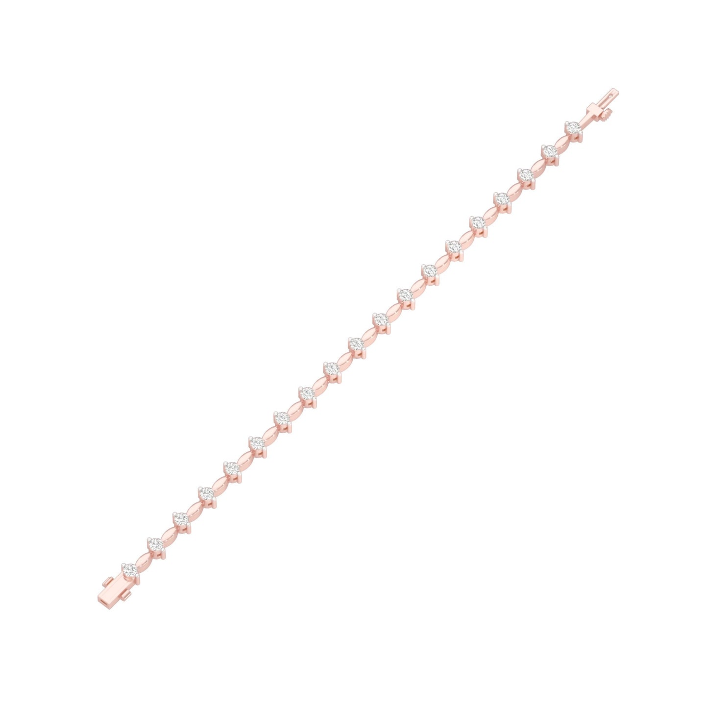 Vow & Veil Diamond Tennis Bracelet 18 KT / Rose Gold