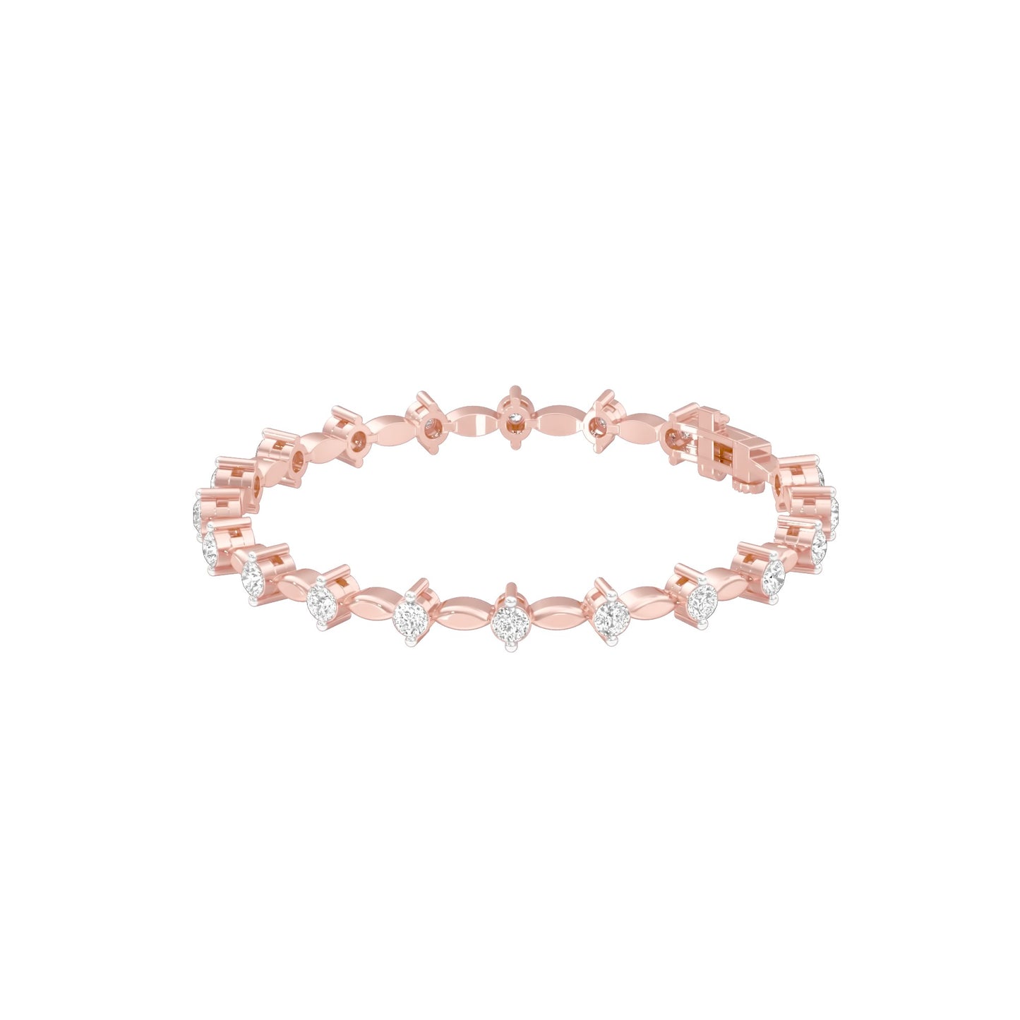 Vow & Veil Diamond Tennis Bracelet 18 KT / Rose Gold