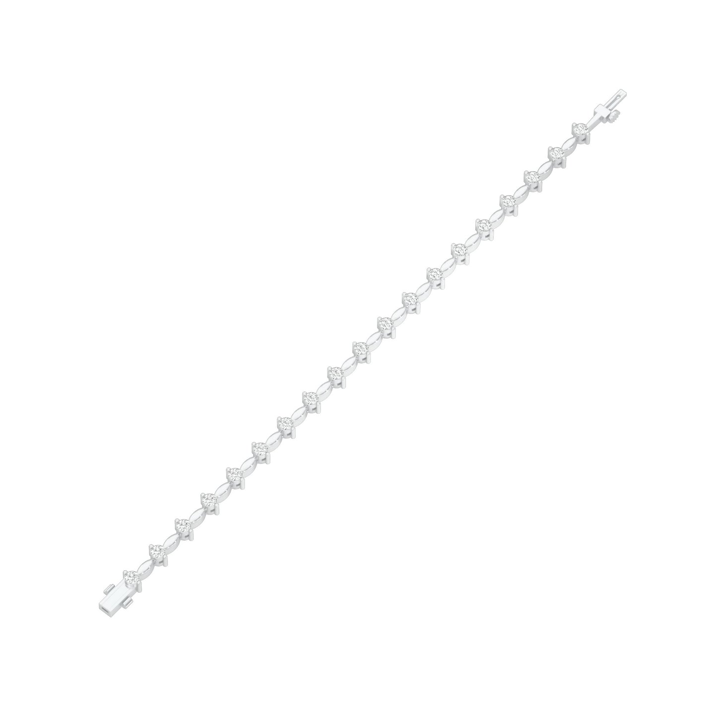 Vow & Veil Diamond Tennis Bracelet 18 KT / White Gold