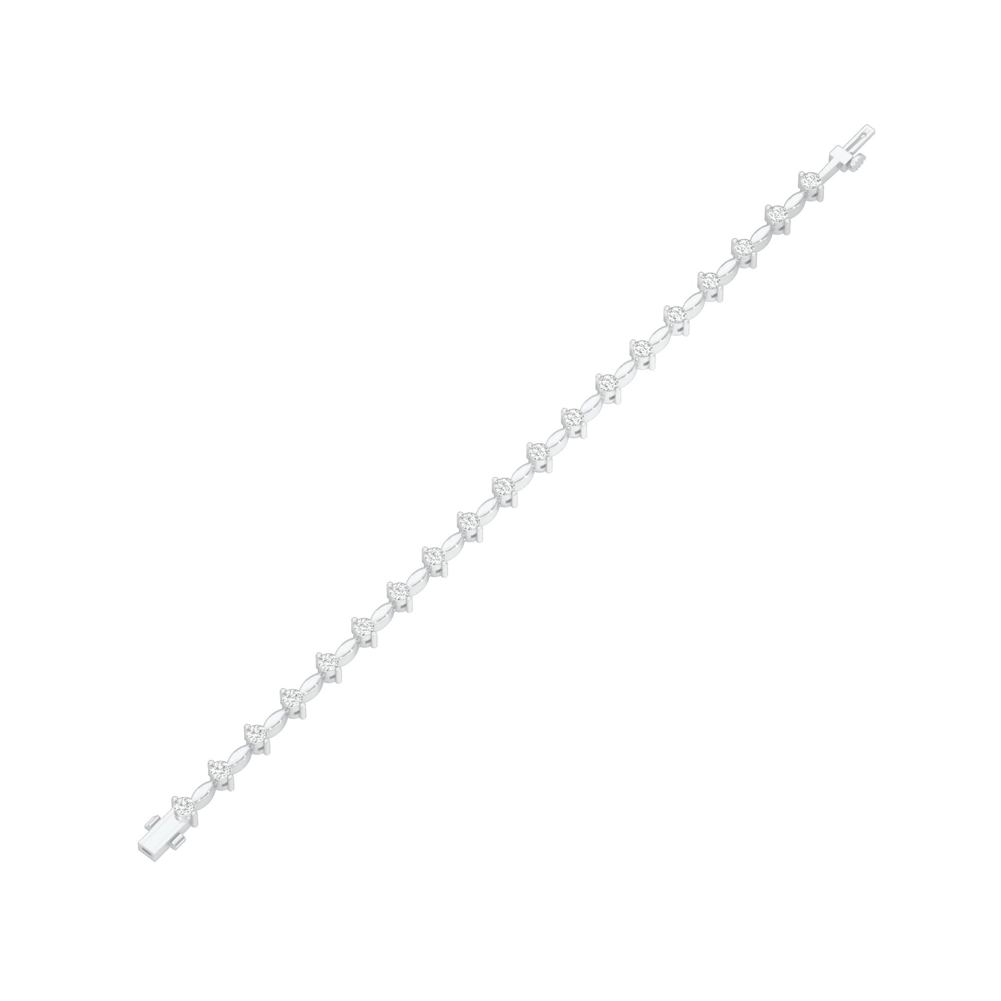 Vow & Veil Diamond Tennis Bracelet 18 KT / White Gold