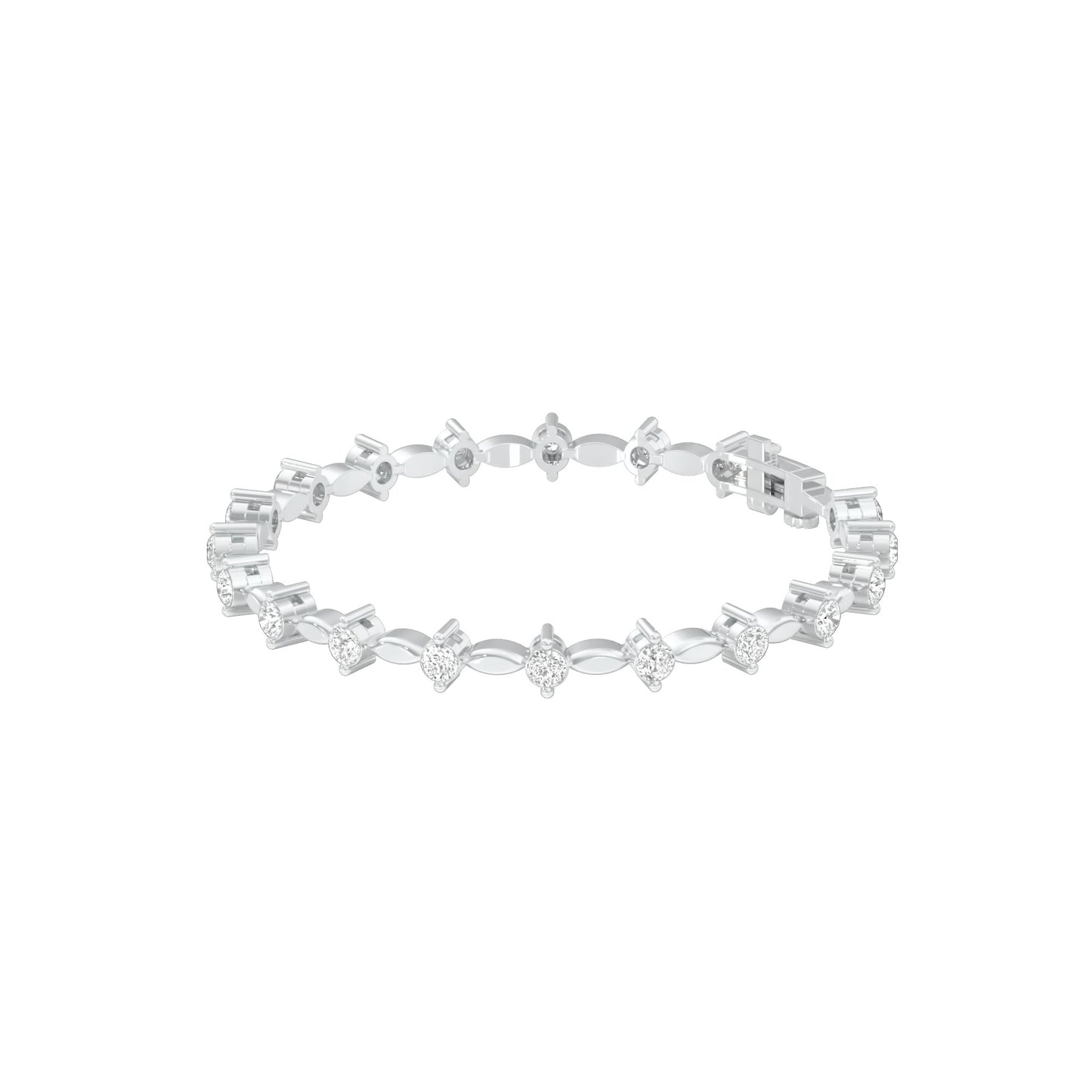 Vow & Veil Diamond Tennis Bracelet 18 KT / White Gold