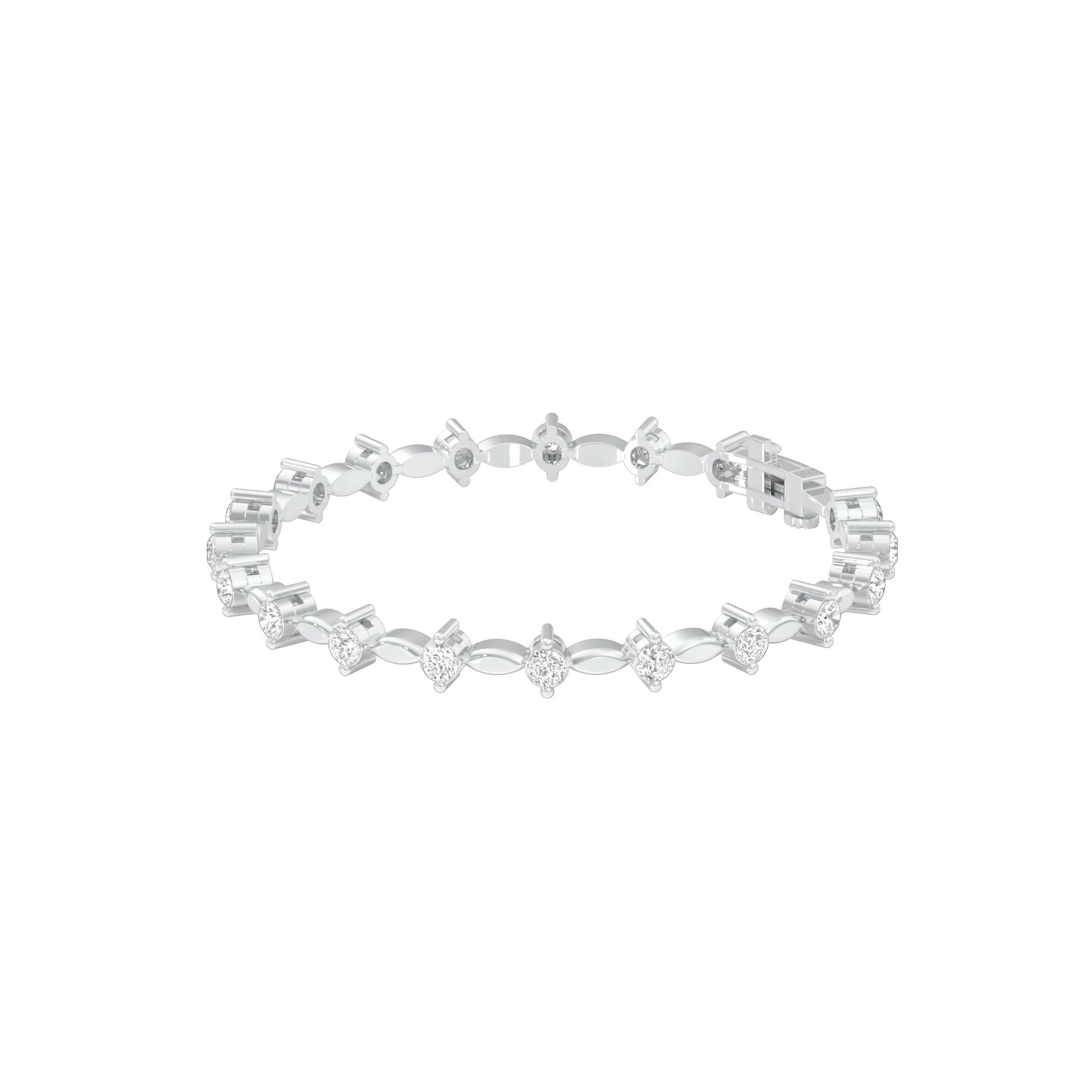 Vow & Veil Diamond Tennis Bracelet 18 KT / White Gold