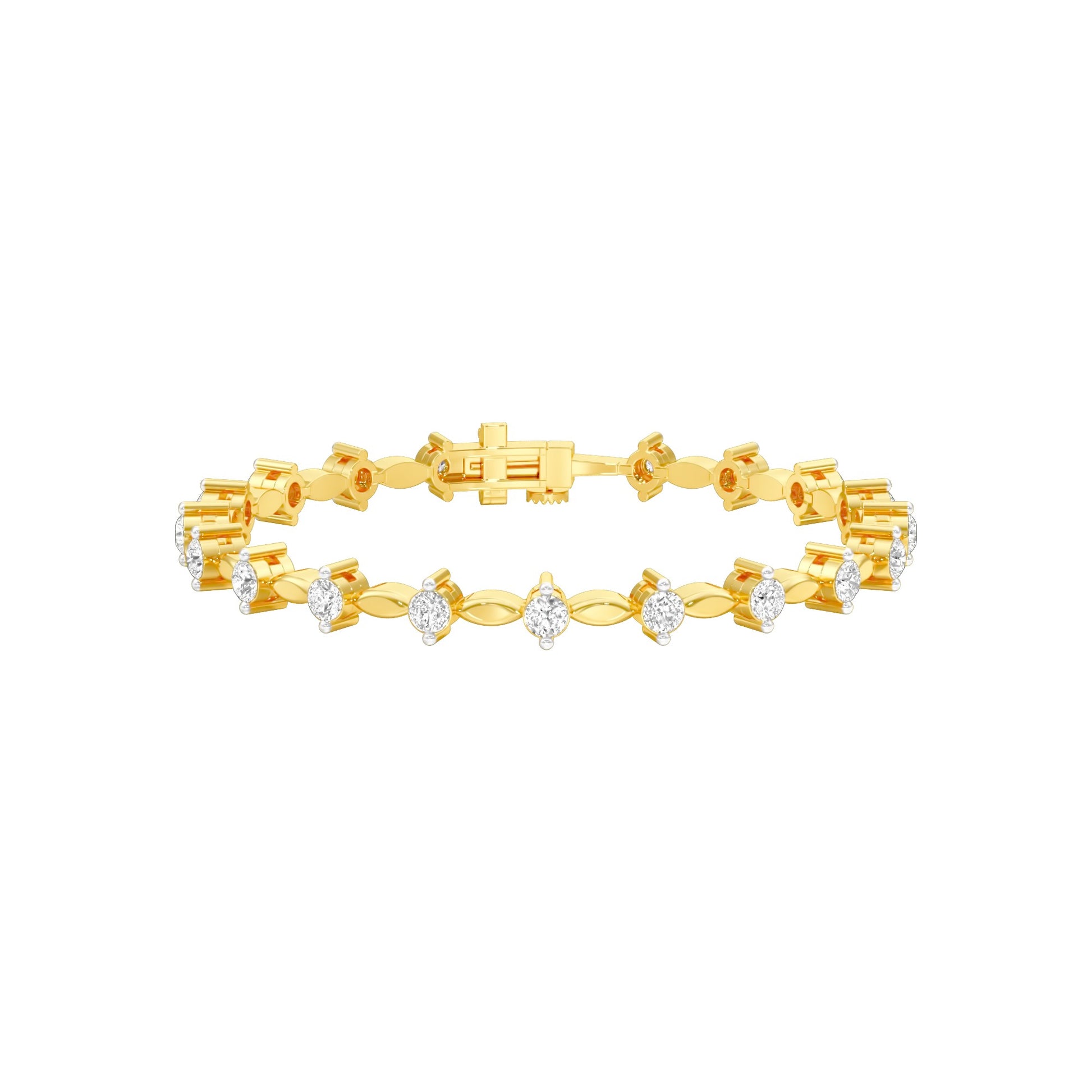 Vow & Veil Diamond Tennis Bracelet 18 KT / Yellow Gold