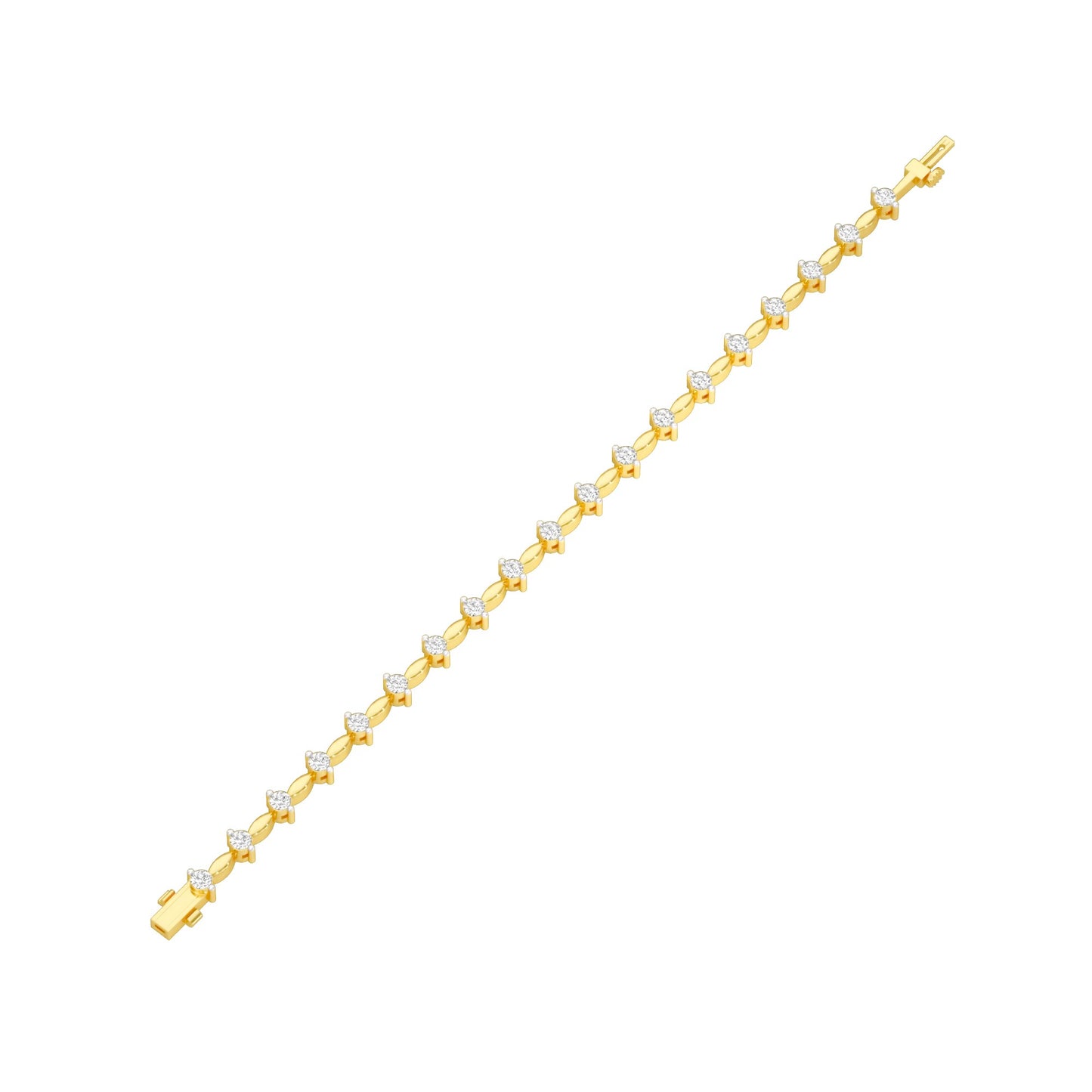 Vow & Veil Diamond Tennis Bracelet 18 KT / Yellow Gold