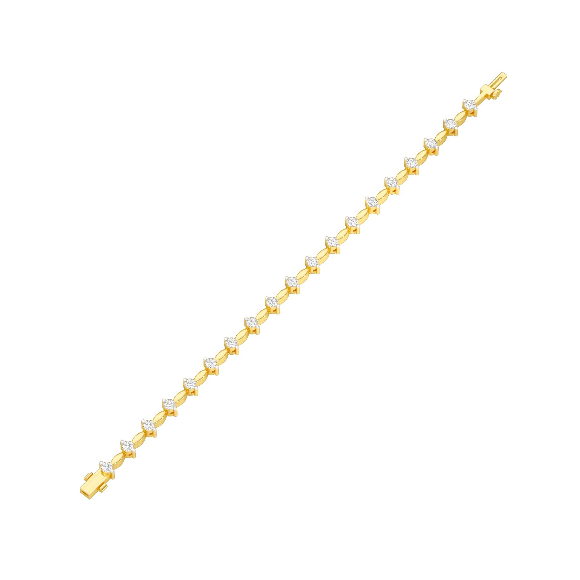 Vow & Veil Diamond Tennis Bracelet 18 KT / Yellow Gold