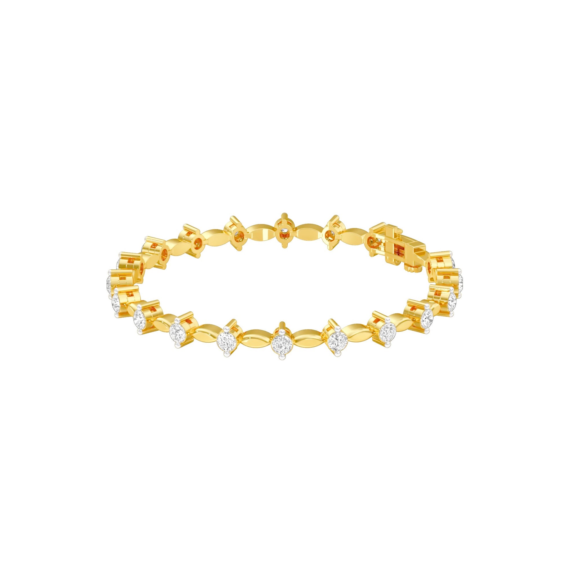 Vow & Veil Diamond Tennis Bracelet 18 KT / Yellow Gold