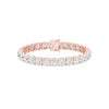 Infinity Glow Diamond Tennis Bracelet 18 KT / Rose Gold