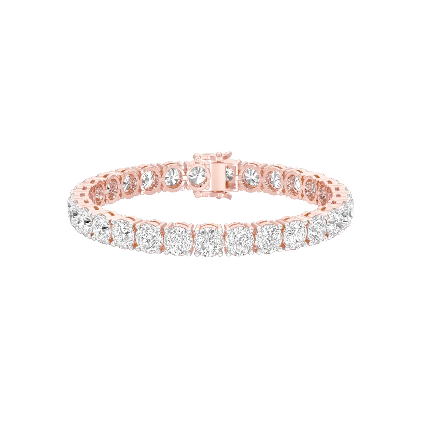 Infinity Glow Diamond Tennis Bracelet 18 KT / Rose Gold