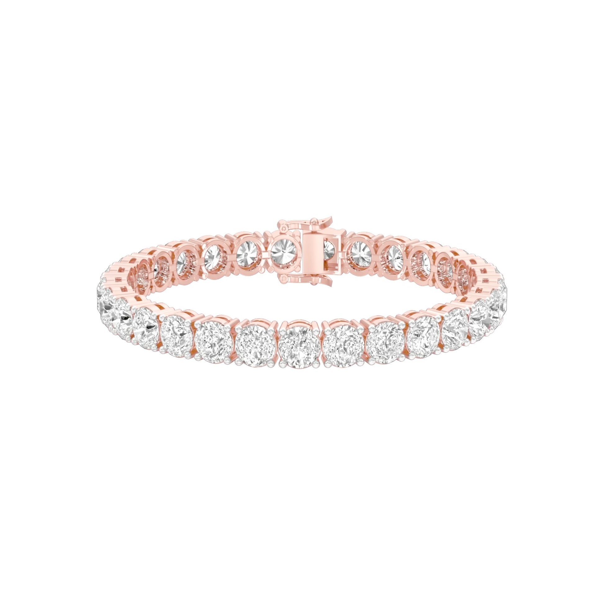 Infinity Glow Diamond Tennis Bracelet 18 KT / Rose Gold