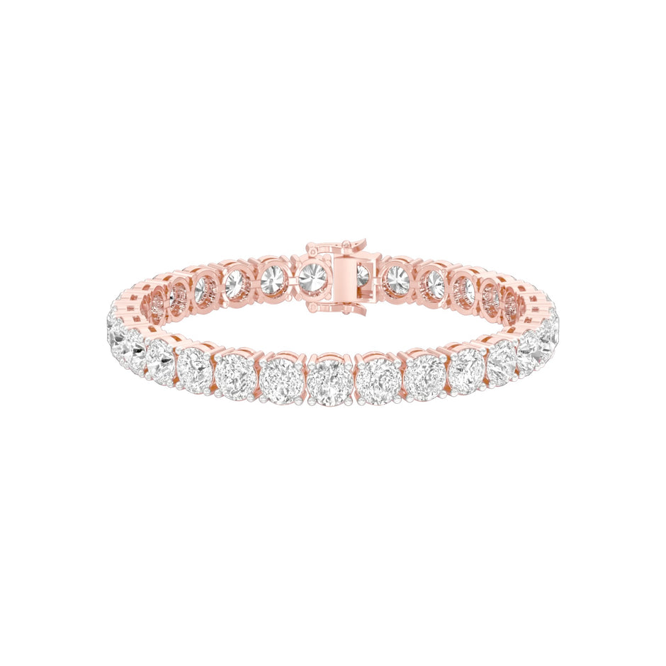 Infinity Glow Diamond Tennis Bracelet 18 KT / Rose Gold