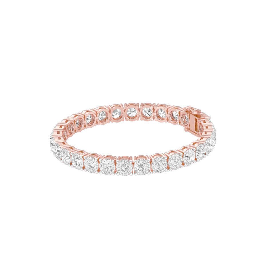 Infinity Glow Diamond Tennis Bracelet 18 KT / Rose Gold