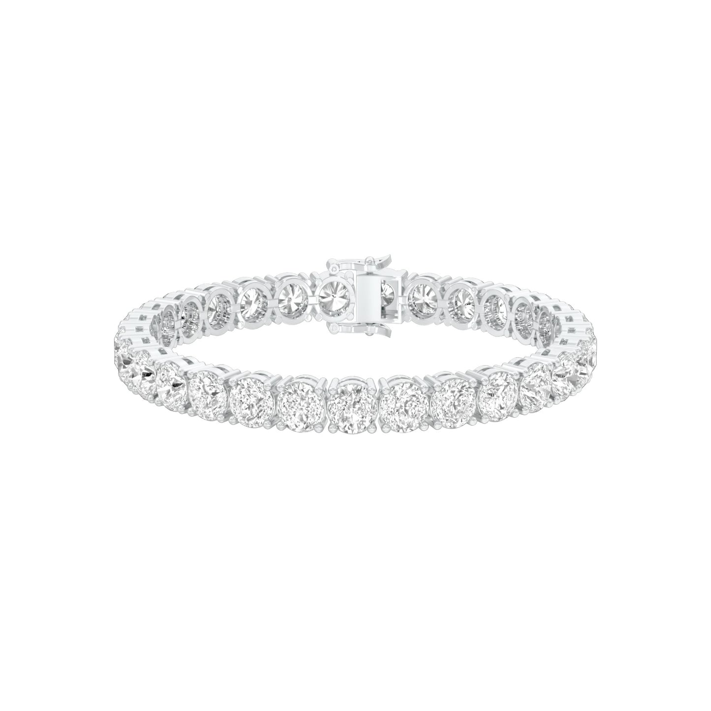 Infinity Glow Diamond Tennis Bracelet 18 KT / White Gold