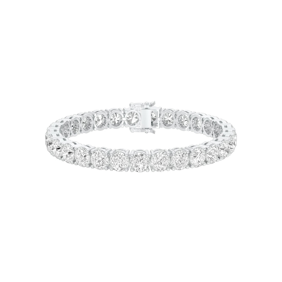 Infinity Glow Diamond Tennis Bracelet 18 KT / White Gold