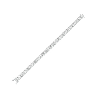 Infinity Glow Diamond Tennis Bracelet 18 KT / White Gold