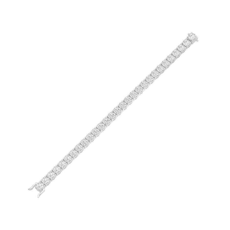 Infinity Glow Diamond Tennis Bracelet 18 KT / White Gold