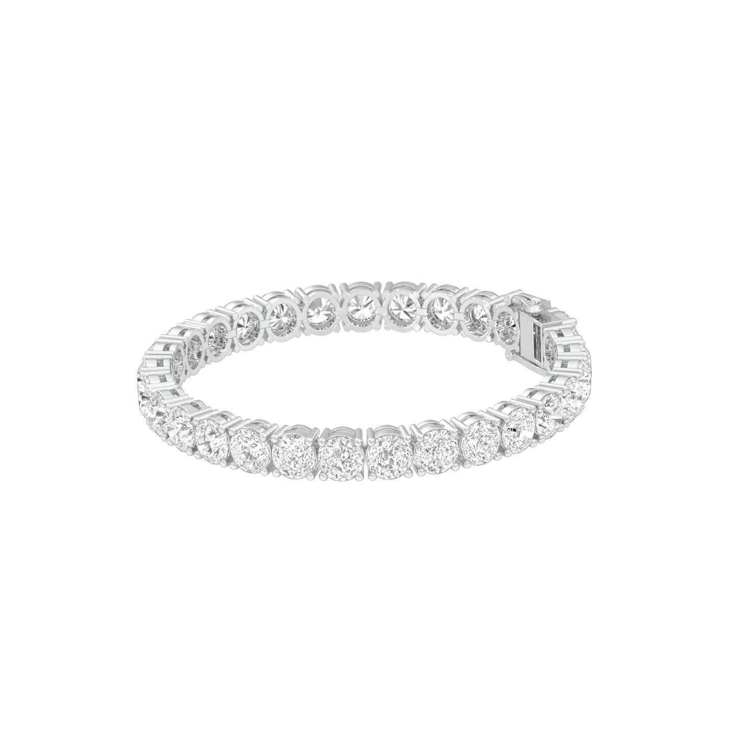 Infinity Glow Diamond Tennis Bracelet 18 KT / White Gold