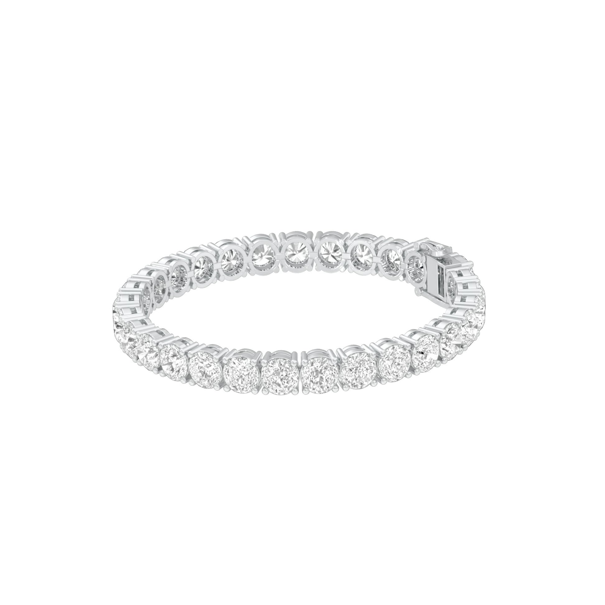Infinity Glow Diamond Tennis Bracelet 18 KT / White Gold
