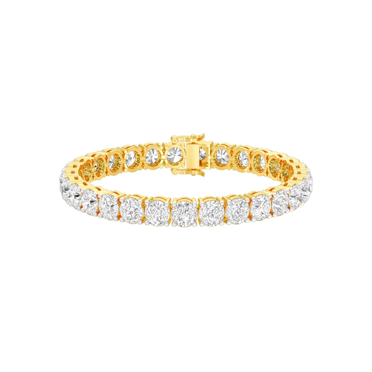 Infinity Glow Diamond Tennis Bracelet 18 KT / Yellow Gold