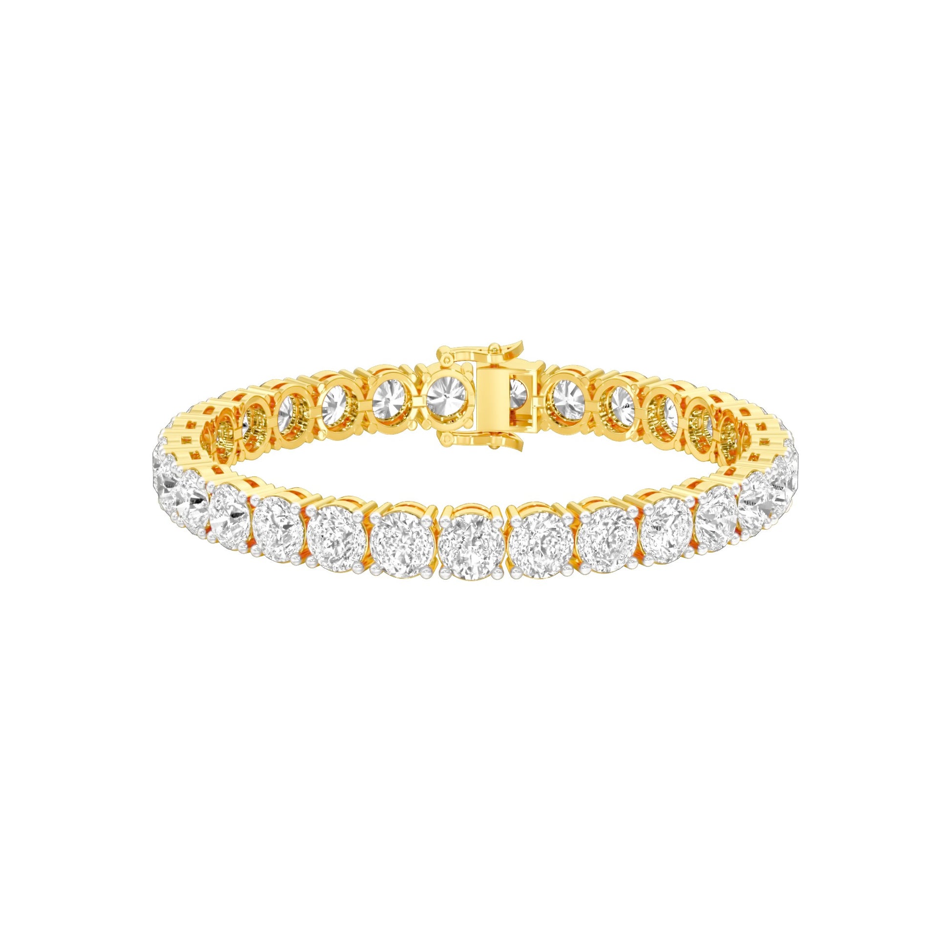 Infinity Glow Diamond Tennis Bracelet 18 KT / Yellow Gold