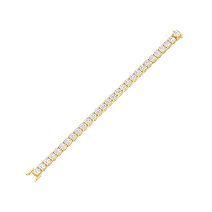 Infinity Glow Diamond Tennis Bracelet 18 KT / Yellow Gold