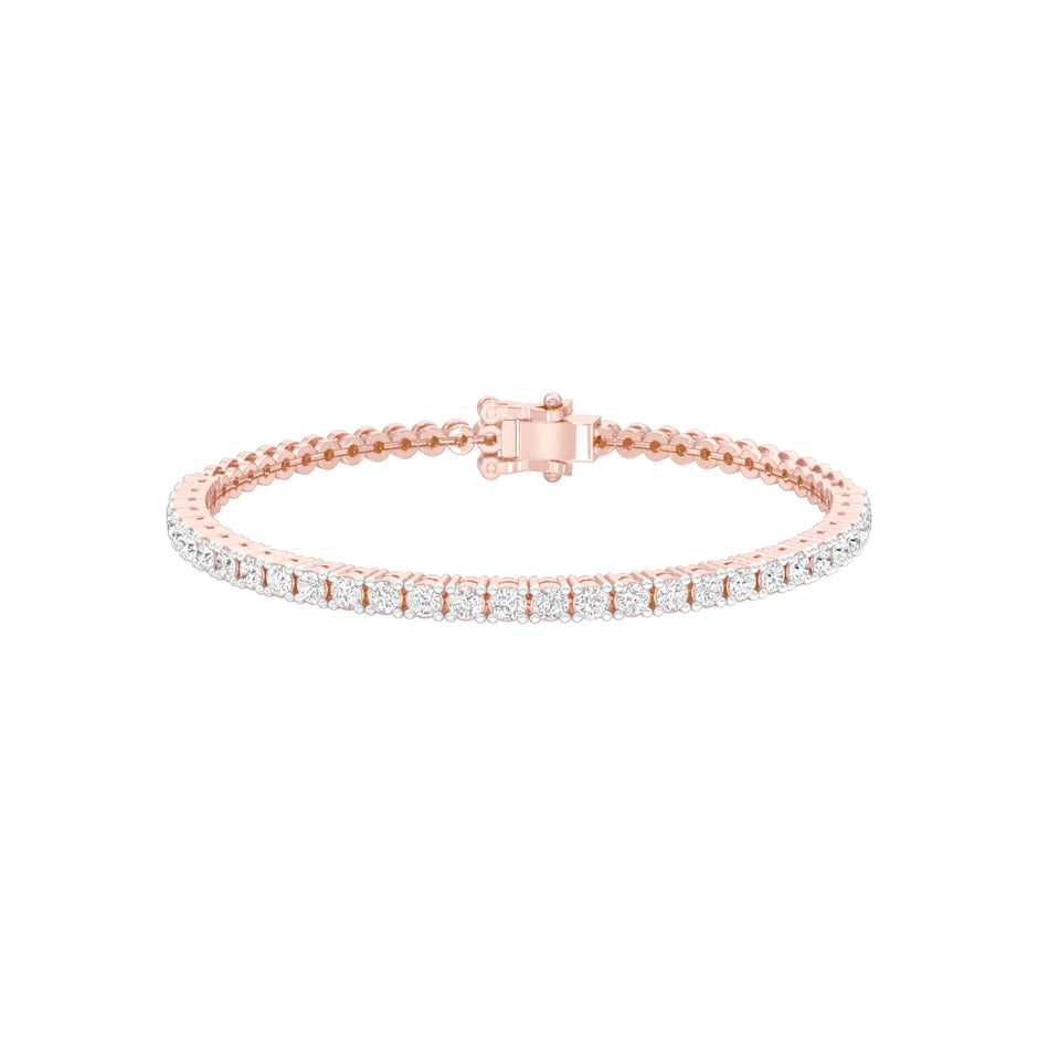 Not Owned But Claimed Diamond Tennis Bracelet 18 KT / Rose Gold