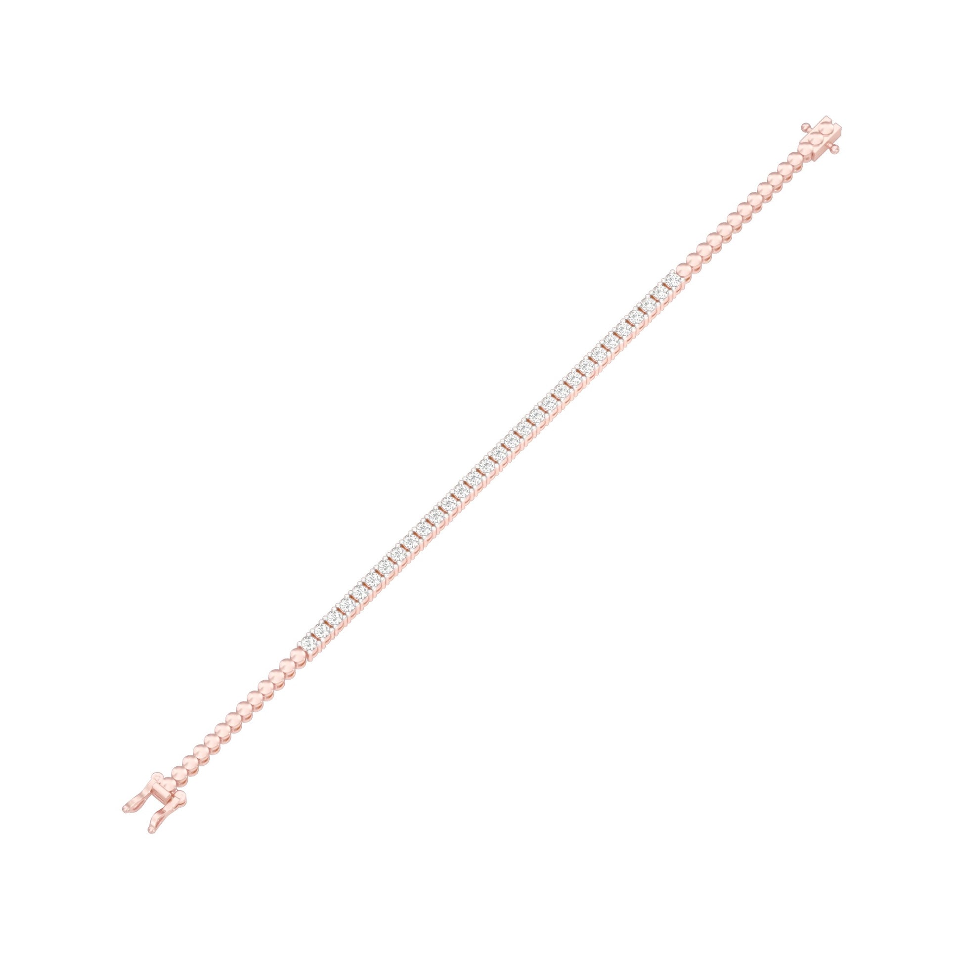 Not Owned But Claimed Diamond Tennis Bracelet 18 KT / Rose Gold