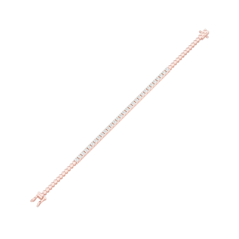 Not Owned But Claimed Diamond Tennis Bracelet 18 KT / Rose Gold